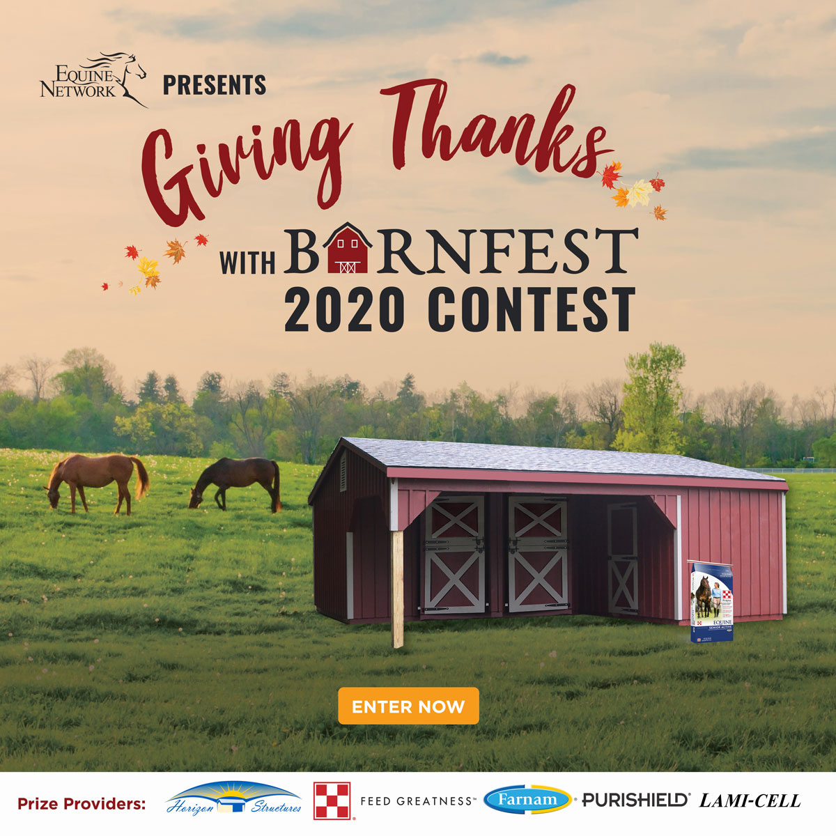 Horizon Structures LLC and Purina Animal Nutrition LLC To Offer $18,200 Prize Package To Deserving Horse Rescue