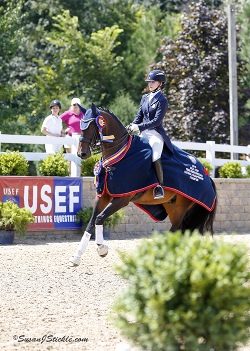 Chamberlain and Frederick Claim First National Championship Titles of the U.S. Dressage Festival of Champions