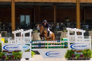 Welles and Boo Van Het Kastanjehof Lay Down The Heat in $34,000 Suncast® 1.45 FEI Welcome at Tryon Summer 1