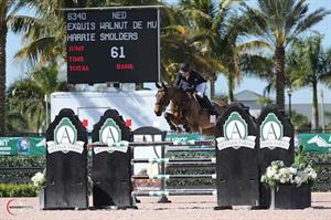 Harrie Smolders and Exquis Walnut de Muze Win $34,000 1.45m Speed at the 2015 WEF