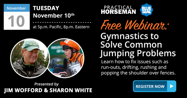 Register Today for Practical Horseman Magazine Webinar “Gymnastics to Solve Common Jumping Problems”