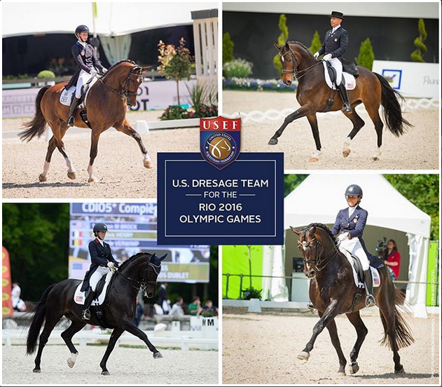 USEF Names U.S. Olympic Dressage Team for Rio 2016 Olympic Games