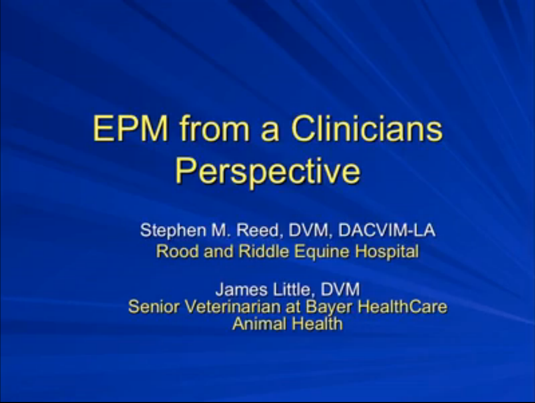 Webinar: EPM from a Clinician’s Perspective