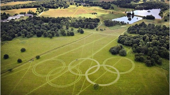 Olympic Rings: Shire Horses at Work